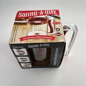 Swing-A-Way 4-Cup Easy Release Grease Separator Model S2062T Red New